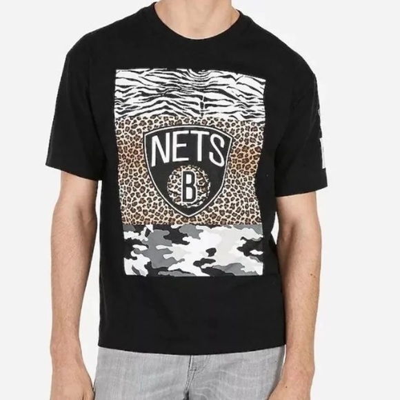 Limited Brooklyn Nets NBA Heavyweight Graphic T-Shirt Size XL Men top shirt NWT - Picture 1 of 4